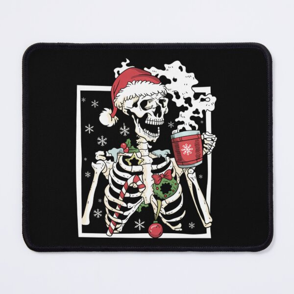 Item preview, Christmas Skeleton With Smiling Skull Drinking Coffee Latte Swea		 designed and sold by jotyarneimis8.