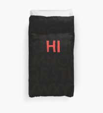 Back to School Shirt 'Alphabet Hi' Cute First School Day Tee Duvet Cover