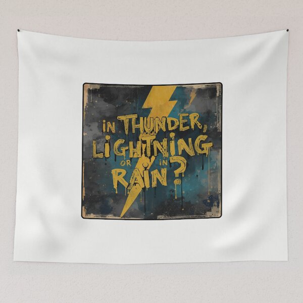 Item preview, Quote from 'Macbeth' by William Shakespeare. "In thunder, lightning, or in rain?" designed and sold by Filologica.