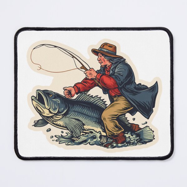Item preview, Fisherman Fighting designed and sold by NicolasGlowArt.