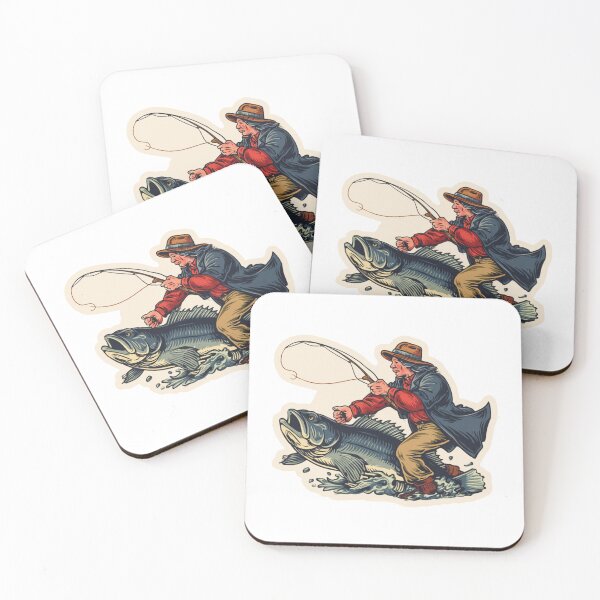 Item preview, Fisherman Fighting designed and sold by NicolasGlowArt.