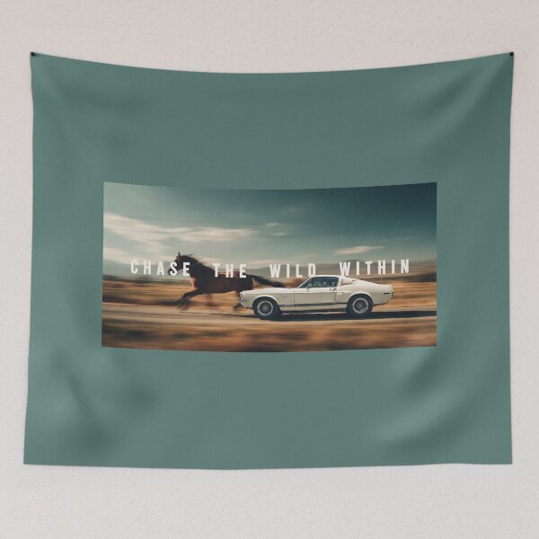Item preview, Chase the Wild Within – Mustang and Horse Freedom Artwork designed and sold by SuccessHunters.