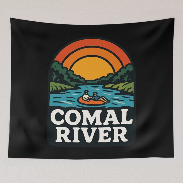 Item preview, Comal River Retro Travel designed and sold by TomFrontierArt.