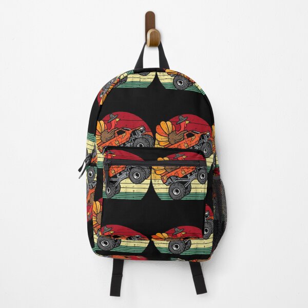 Item preview, Kids Monster Truck Turkey Sunset Retro Thanksgiving Kids designed and sold by peccollipero6.