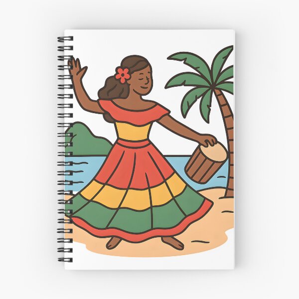 Item preview, Mauritius Sega Dance Illustration – Traditional Island Culture Art designed and sold by darryllouis245.