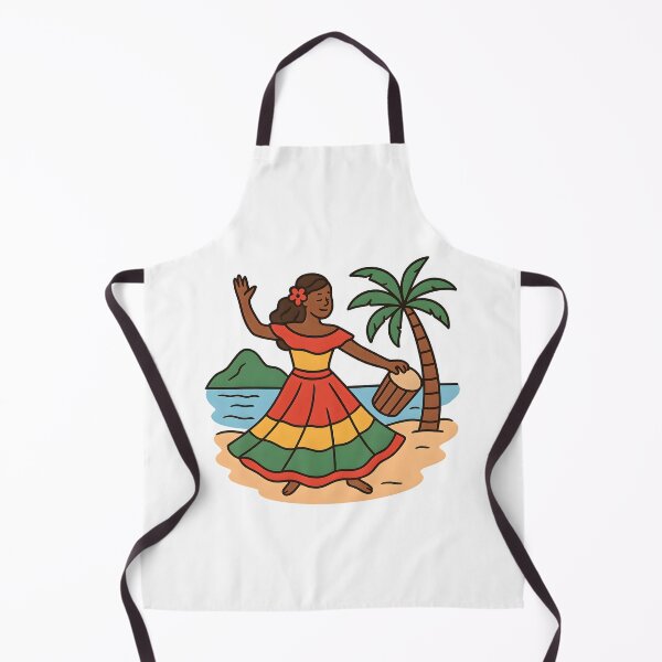 Item preview, Mauritius Sega Dance Illustration – Traditional Island Culture Art designed and sold by darryllouis245.