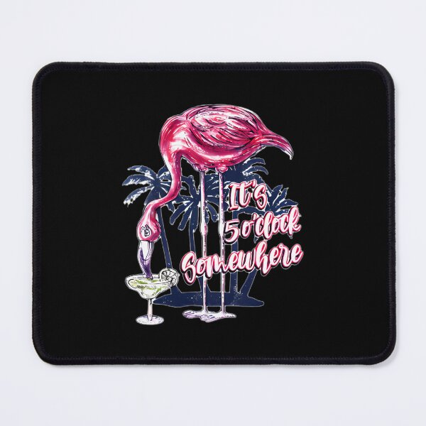 Item preview, Flamingo It's 5 O'Clock Somewhere Drinking Margarita Pullover 	1	 designed and sold by hysnieagellas.