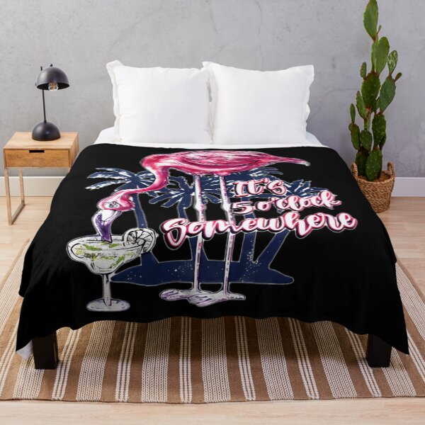 Item preview, Flamingo It's 5 O'Clock Somewhere Drinking Margarita Pullover 1 designed and sold by hysnieagellas.