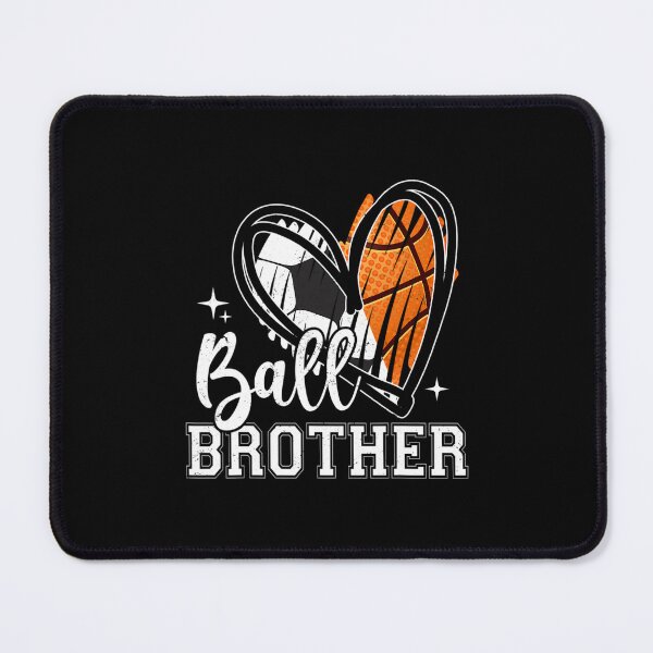Item preview, Ball Brother Soccer Basketball Heart 1 designed and sold by mikvaaishwerj.