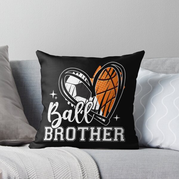 Item preview, Ball Brother Soccer Basketball Heart 	1	 designed and sold by mikvaaishwerj.