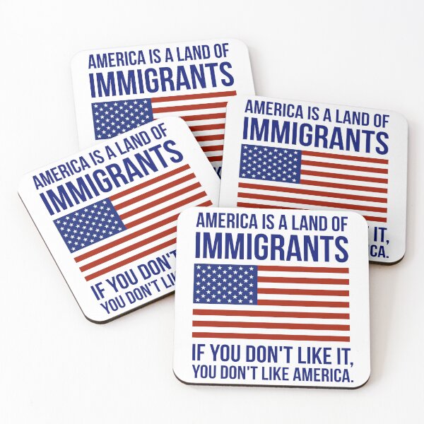 Item preview, America is a land of immigrants.  designed and sold by Rachel the Artist .