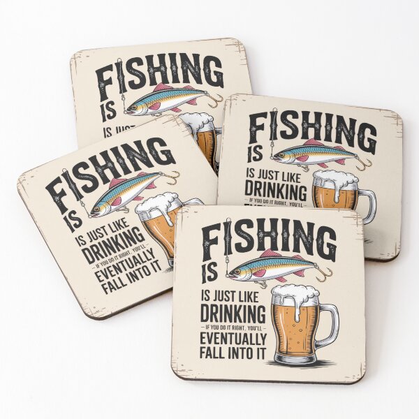 Item preview, Fishing and Drinking designed and sold by NicolasGlowArt.