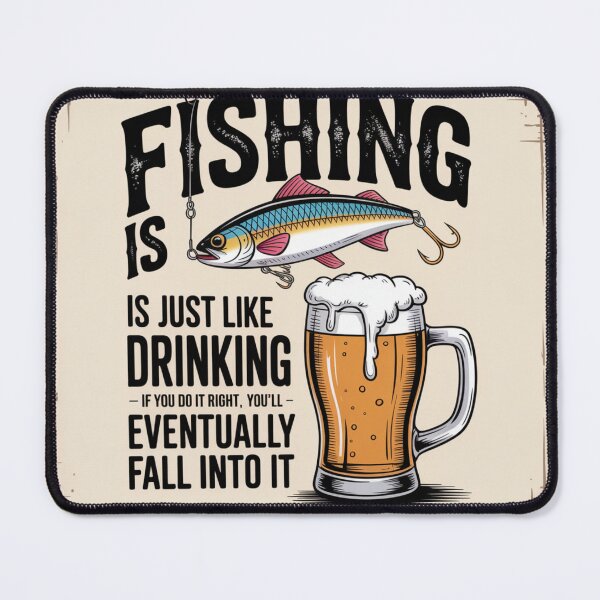 Item preview, Fishing and Drinking designed and sold by NicolasGlowArt.