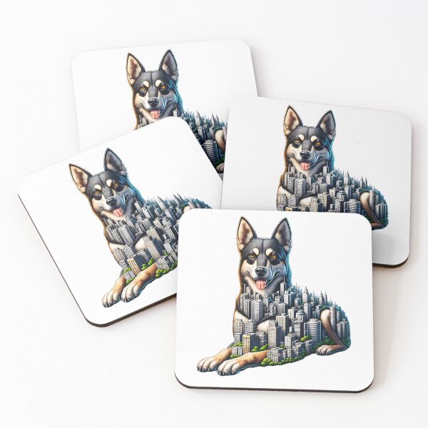 Item preview, Dog with a big city on its body. designed and sold by ReneMM.