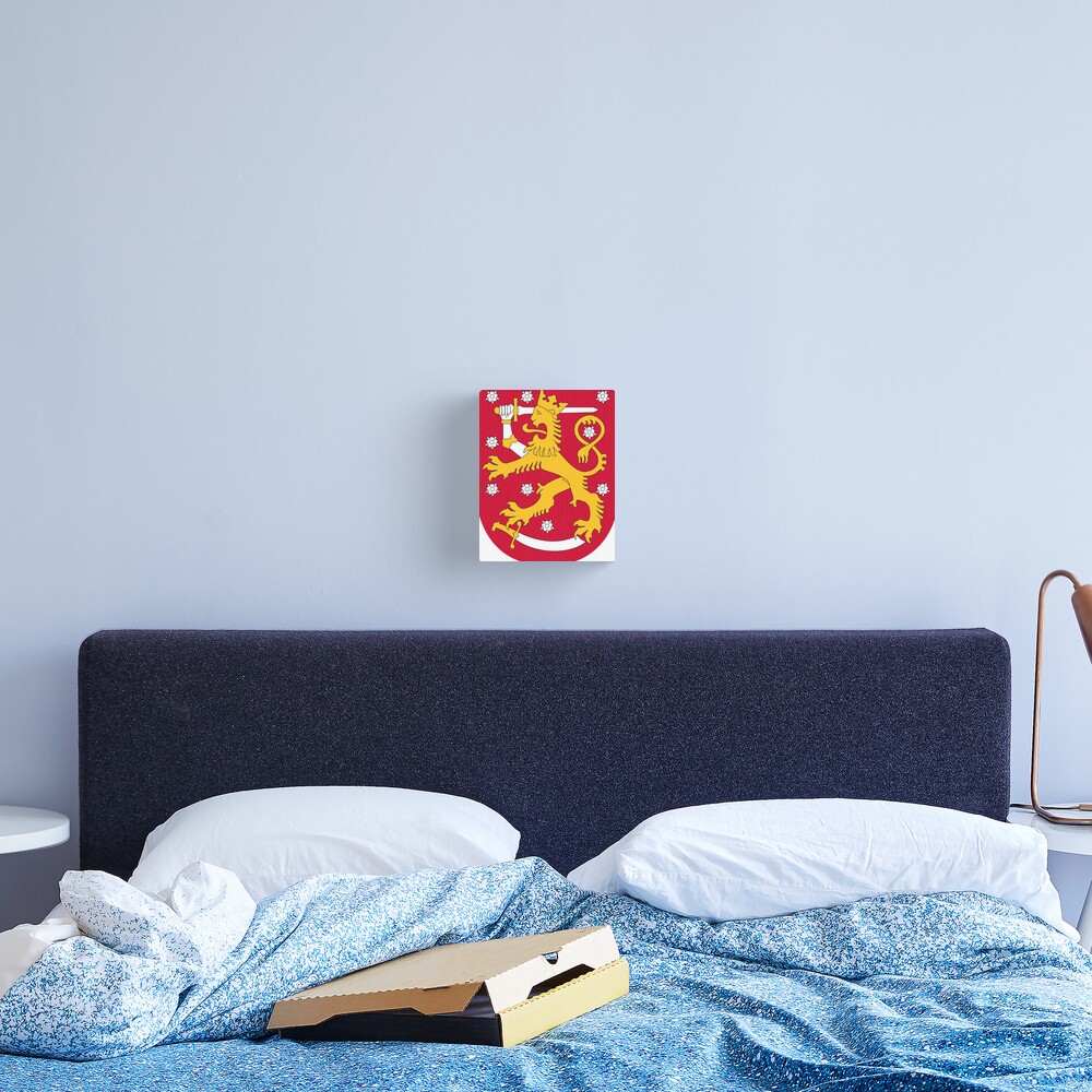 Coat Of Arms Of Finland Canvas Print By Yaelledark Redbubble