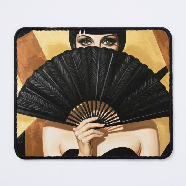 Item preview, The Black Fan - Original Art Deco Artwork designed and sold by elektronen.