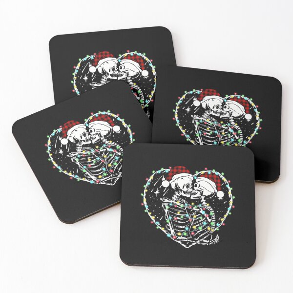 Item preview, Christmas Skeletons Kissing Horror Xmas Lights Dark Humor 		 designed and sold by jotyarneimis8.