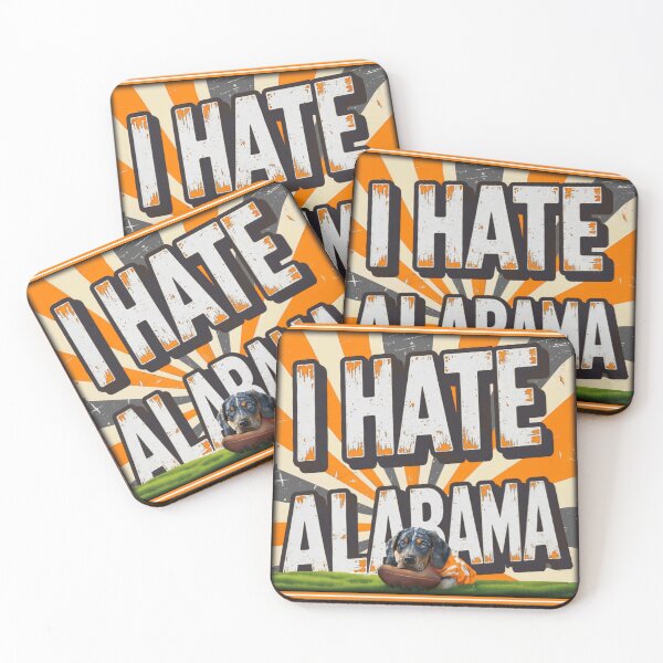 Item preview, Tennessee Bluetick Coonhound LiL Peyton - I Hate Alabama designed and sold by Pickle Wicked Designs.