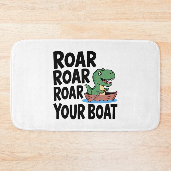 Item preview, Roar Roar Roar Your Boat! Cute Dinosaur Pun designed and sold by PMCreative.