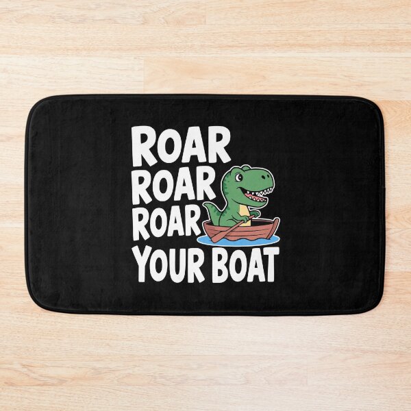 Item preview, Roar Roar Roar Your Boat! Funny Dinosaur Pun designed and sold by PMCreative.