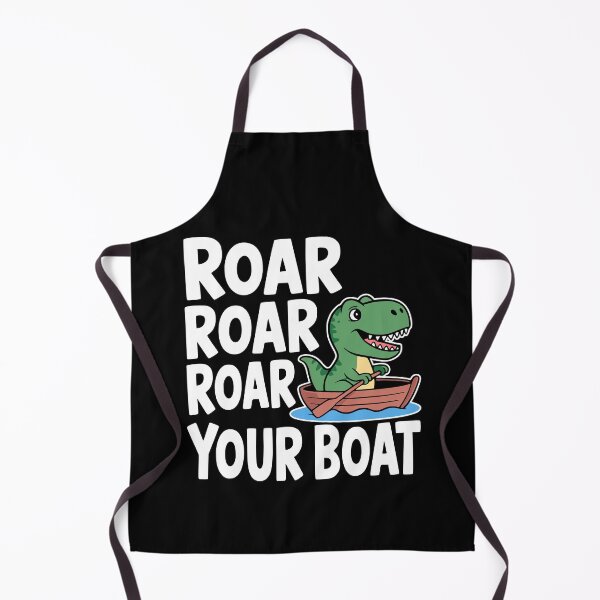 Item preview, Roar Roar Roar Your Boat! Funny Dinosaur Pun designed and sold by PMCreative.