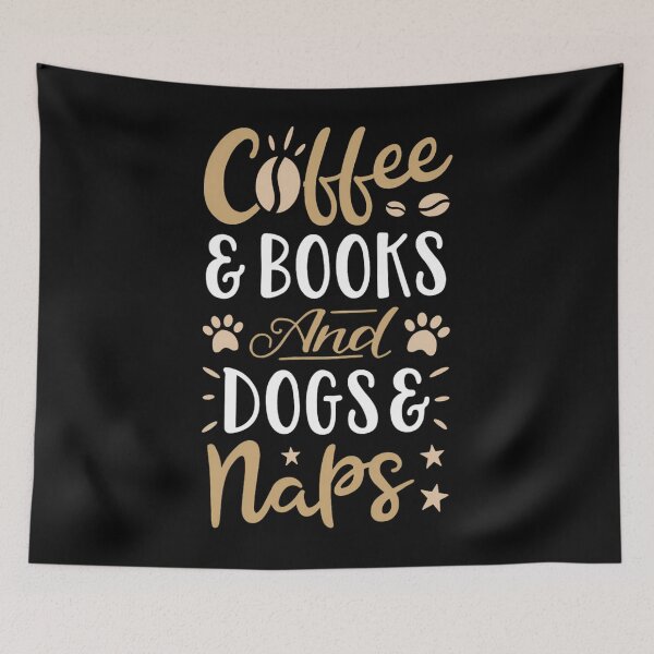 Item preview, Coffee Books Dogs Naps 	 	 Caffeine Book Dog Lover 	1	 designed and sold by cistmallisg.
