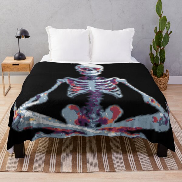 Item preview, Pixel Meditating Skeleton designed and sold by Planetation.