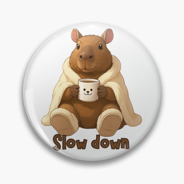 Item preview, Cozy Capybara with Coffee designed and sold by Digitalka.