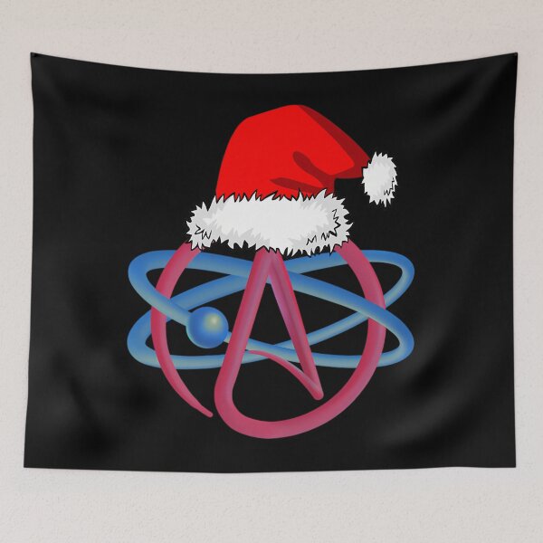 Item preview, Atheist symbol science 	 Santa hat Christmas 		 designed and sold by roinerwamouk.