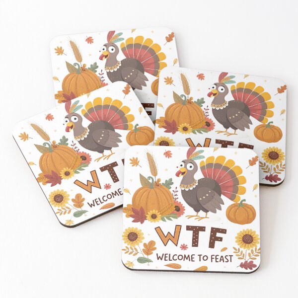 Item preview, WTF Thanksgiving Feast Tee – Welcome to the Feast Table with Pumpkins, Turkey & Fall Vibes designed and sold by Zyorakhi Fashion.