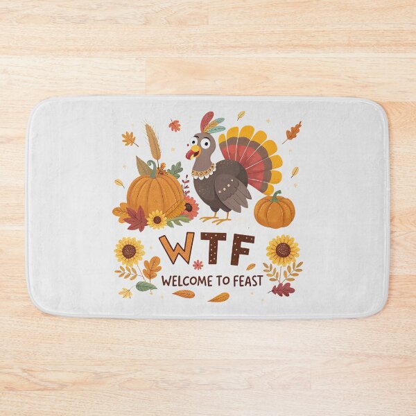 Item preview, WTF Thanksgiving Feast Tee – Welcome to the Feast Table with Pumpkins, Turkey & Fall Vibes designed and sold by Zyorakhi Fashion.