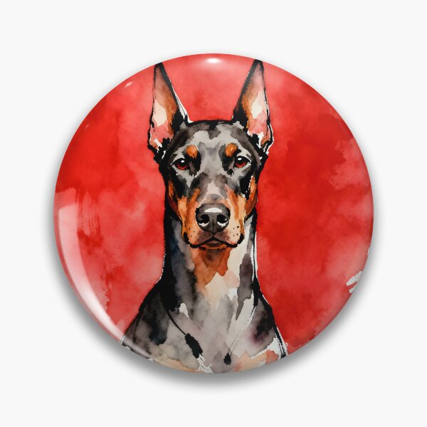 Item preview, Dobermann watercolor drawing designed and sold by barbastyle.