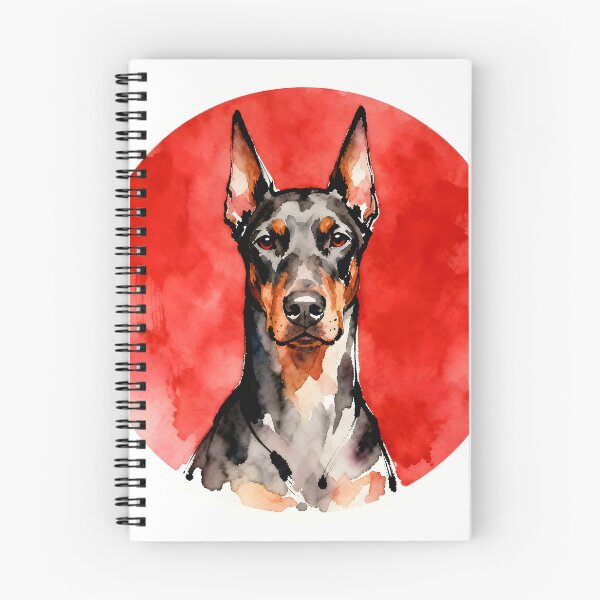 Item preview, Dobermann watercolor drawing designed and sold by barbastyle.