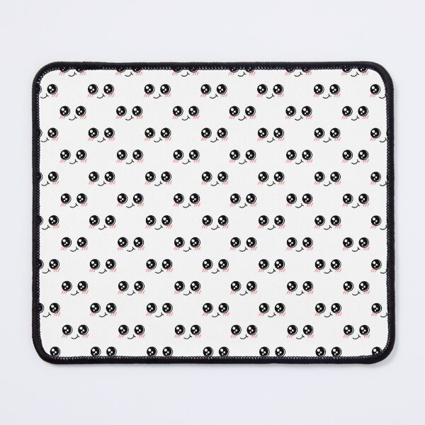 Item preview, Cute kawaii blushing smiley face pattern designed and sold by BlushyPrint.