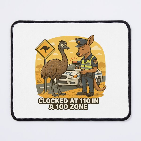 Item preview, Australian Emu Got A Speeding Ticket! designed and sold by Smart-Lizard.