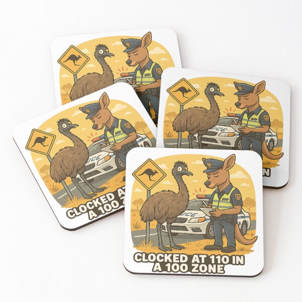 Item preview, Australian Emu Got A Speeding Ticket! designed and sold by Smart-Lizard.