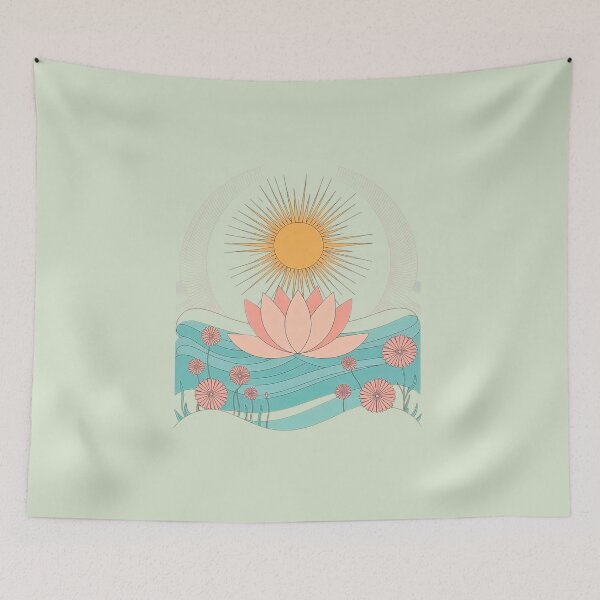 Item preview, Pastel Lotus Sun Waves designed and sold by VibrArtco.