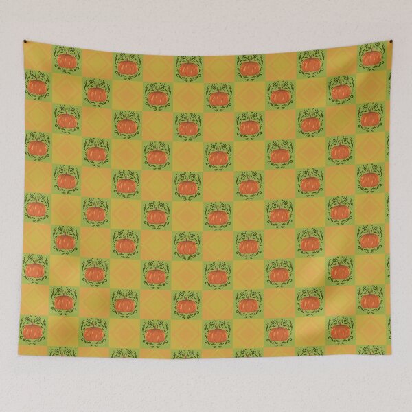 Item preview, Checkered Pumpkin Patch Pattern designed and sold by ArtsieArtist.