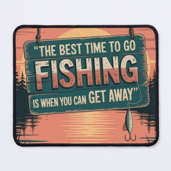 Item preview, Best Time to Fishing designed and sold by NicolasGlowArt.