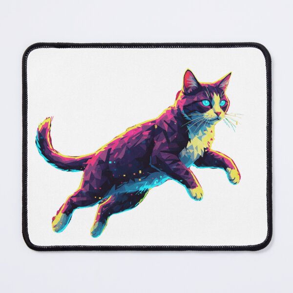 Item preview, Neon Low Poly Cosmic Cat designed and sold by bsbd-action.