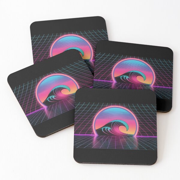 Item preview, Synthwave Sunset Over the Ocean designed and sold by 404wearpl.