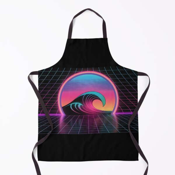 Item preview, Synthwave Sunset Over the Ocean designed and sold by 404wearpl.