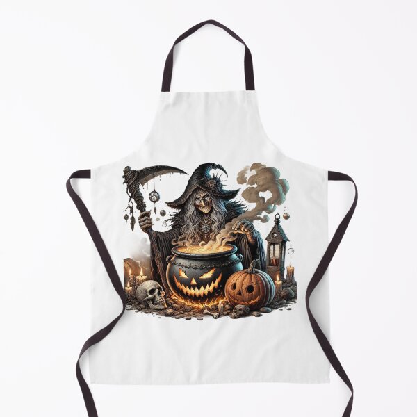 Item preview, Witch and the Haunted Cauldron – Dark Fantasy Halloween Art designed and sold by CelticSoulShop.