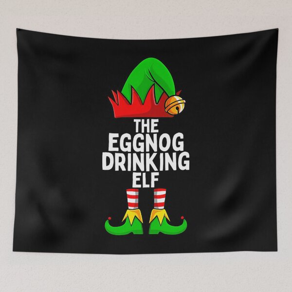 Item preview, Eggnog Drinking Elf Matching Family Christmas 		 designed and sold by gxfbxdyz59.