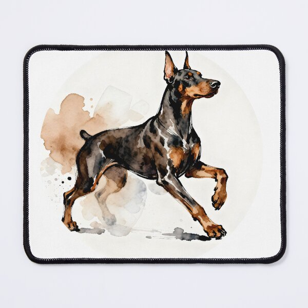 Item preview, Dobermann watercolor style designed and sold by barbastyle.