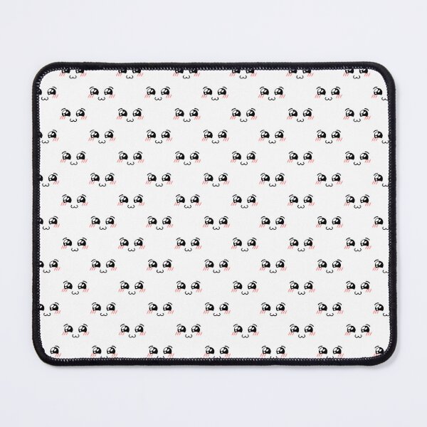 Item preview, Cute kawaii blushing shiny eyes face pattern designed and sold by BlushyPrint.