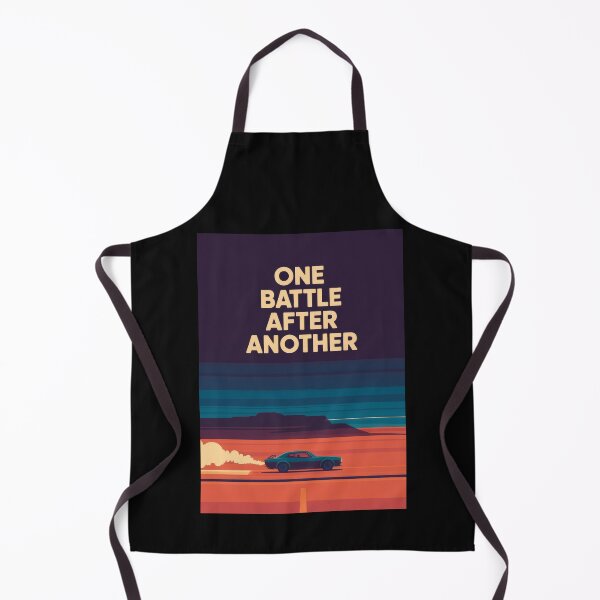 Item preview, Lone Car Desert Road One Battle After Another Poster designed and sold by Enea Kelo.