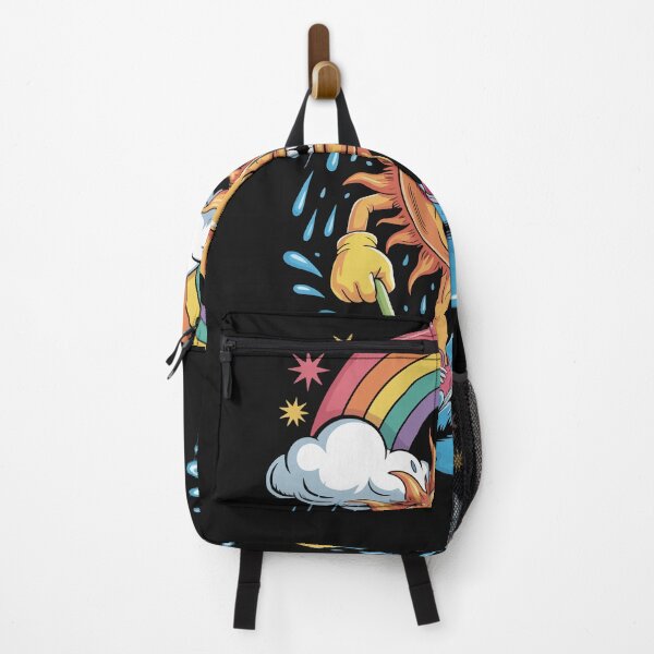 Item preview, Angry Sun Splash | Retro Cartoon Rainbow Rain Baby T-Shirt designed and sold by Apparel Fashion.