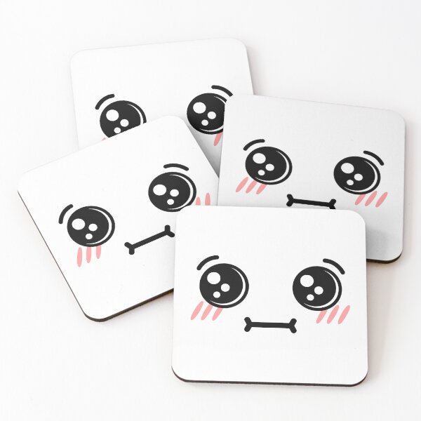 Item preview, Cute kawaii blushing confused face designed and sold by BlushyPrint.