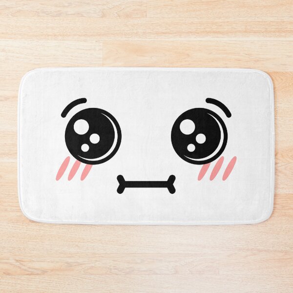 Item preview, Cute kawaii blushing confused face designed and sold by BlushyPrint.